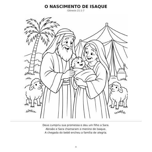 Exemplo de página para colorir do livro