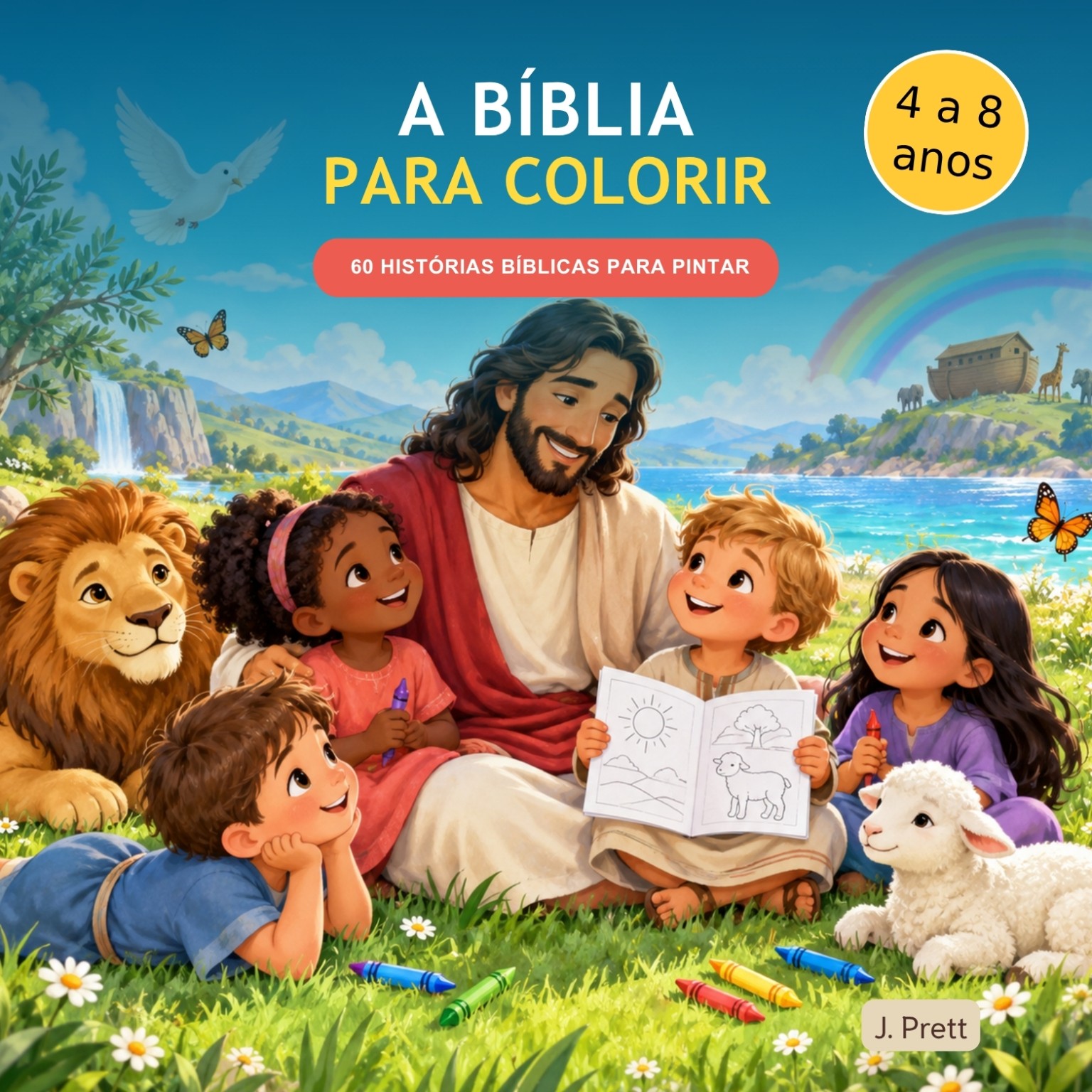 Capa do livro A Bíblia para Colorir, de João Prett